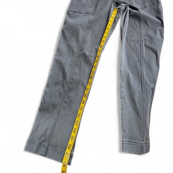 SPANX Womens Stretch Twill Straight Leg Pants, Hazy Blue Gray, Shaping, Size L - Picture 6 of 9